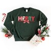 Merry Pattern Quilted Print - Women's Graphic Sweatshirt - 2 of 4
