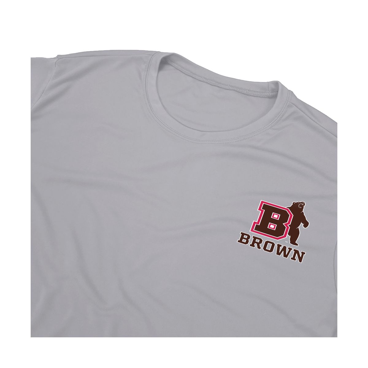 Men's Brown University Sport Active T-Shirt Left Chest Logo - thumbnail 5