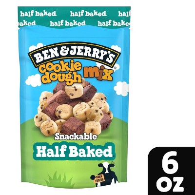 Ben &#38; Jerry&#39;s Cookie Dough &#38; Fudge Brownies Frozen Half Baked Chunks - 6oz