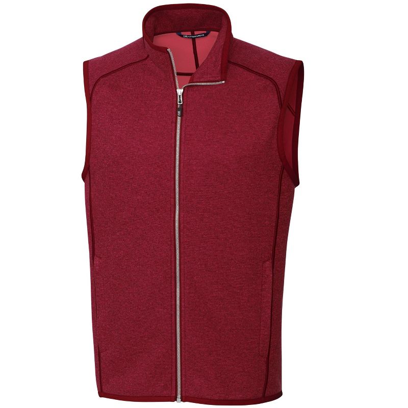 Cutter & Buck Mainsail Sweater-Knit Mens Full Zip Vest, 1 of 3