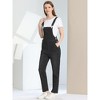 INSPIRE CHIC Women's Casual Adjustable Denim Bib Long Overalls Jeans Pants Jumpsuits - 2 of 4