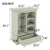 NicBex Kids Open Wardrobe Closet with Safety Rounded Corners, Hanging Rod & Drawers, Bedroom Dresser Storage, Storage Cabinet, Dresser for Closet - 3 of 4