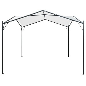 vidaXL Gazebo Pop up Canopy Tent Patio Pavilion Sunshade Party Tent Steel - White 118.1" x 118.1" - 1 of 4
