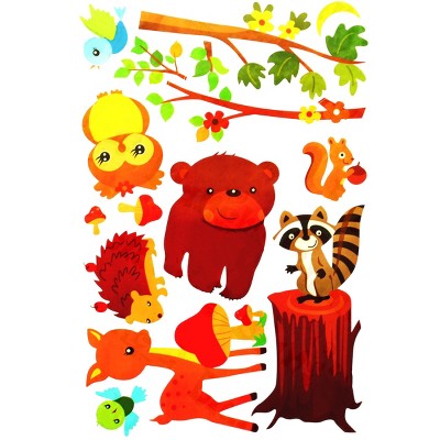 Slickblue Animals' New Friends Vinyl Wall Art - Easy-to-Apply Stickers for Fun and Friendly Kids' Spaces