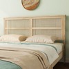 Sapphtopaz Bed Frame with Rattan Headboard Platform Bed Frame with Slats Support, No Box Spring Needed, Beds for Bedroom, Apartment - 4 of 4