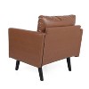 Christopher Knight Home Chandler Faux Leather Club Chair Cognac Brown/Dark Brown - 3 of 4
