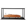 Chris Craft Runabout Wooden Model with Protective Display Case – 15"H Old Modern Handicrafts - 2 of 4