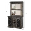 Coat Rack - Hall Tree With Shoe Cubbies and 7 Coat Hooks, 3 Drawers for Hallway, Mudroom Bench With Shoe Storage Bench, Entryway Furniture - 3 of 4
