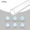 Unique Bargains Lamp Lantern Water Cooling System Acrylic Round Pipes Clear 4 Pcs 14" - 3 of 4