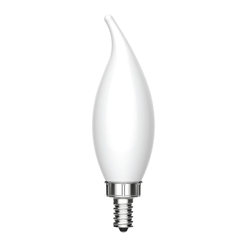 GE 2pk 8 Watts Daylight Candelabra Ultra Bright LED Decorative Light Bulbs, 4 of 8