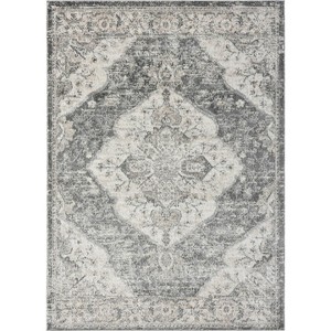 Luxe Weavers Vintage Floral Medallion Indoor Area Rug - 1 of 4