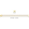 14K Gold Plated Tennis Bracelet for Women – Classic CZ Link Design, Fits 6.0"–7.2" Wrists – Stylish Sparkling Jewelry Gift - 2 of 4
