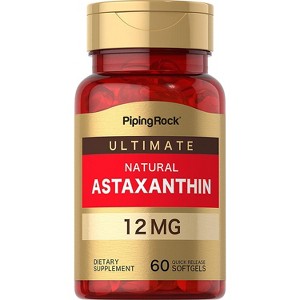 Piping Rock Astaxanthin 12 mg | 60 Softgels - 1 of 1