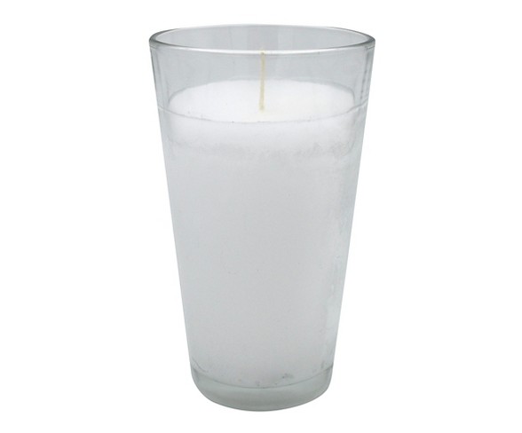 6.5oz Rosary Jar Candle White - Continental Candle