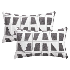 REGALWOVEN Geometric Soft Plush Modern Decorative Throw Pillows Cases 2 Pcs - 1 of 4