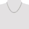 Black Bow Jewelry Men's 5.75mm Sterling Silver Solid Flat Curb Chain Necklace - 2 of 4