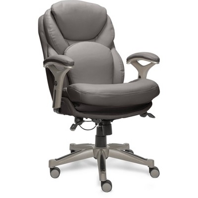 Works Executive Office Chair With Back, Serta Black Leather Office Chair
