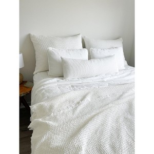 Easy Cotton Gauze Quilt & Pillow Set King / White - 1 of 4