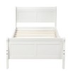 Twim Size Wood Platform Bed with Headboard and Wood Slat Support - 3 of 4