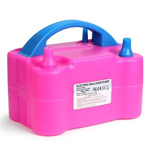 HOM Balloon Pump - Dual Nozzle Electric Balloon Pump - Dual Modes & Nozzle Tips for Small/Large Latex & Foil Balloons - NOT for Long Balloons - 1 of 4
