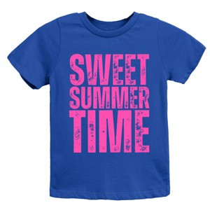 The Juniper Shop Sweet Summer Time Block Distressed Youth Short Sleeve Tee - 1 of 4