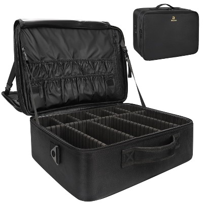 Paaaawaters Extra Large Makeup Case 17 Inch Super Large Capacity Travel Makeup Train Case Professional Makeup Artist Case