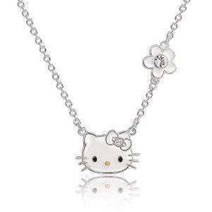 Hello Kitty Womens Birthstone Necklace - 1 of 4