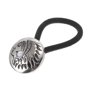 Unique Bargains Women's Fashion Button Hair Elastics 1 Pc - 1 of 4