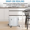 Fryer Grease Bucket, 10 Gal Oil Disposal Caddy with Caster Base, Carbon Steel Rust-Proof Coating, Oil Transport Container - 4 of 4