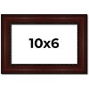 PosterPalooza | Photo Size Distressed Brown Picture Frame - UV Acrylic, Foam Board Backing, Hanging Hardware - 2 of 4