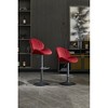 Bar Stools Set of 2 - Adjustable Barstools with Back and Footrest, Counter Height Bar Chairs for Kitchen - 4 of 4