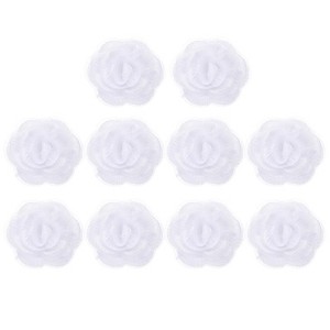 Unique Bargains Iron On Durable DIY Clothing Flower Lace Embroidery Applique 10 Pcs - 1 of 4