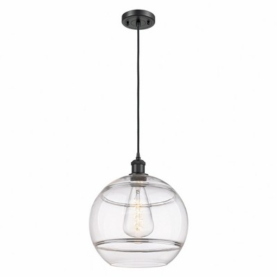 Rochester - 1 Light Cord Hung Mini Pendant In Industrial Style-13.38 Inches Tall and 12 Inches Wide