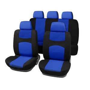 Unique Bargains Universal Flat Cloth Fabric Car Seat Cover Kit 9 Pcs - 1 of 4