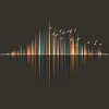Junior's Design By Humans Nature's Music - Sound Wave By NomAdartStudio T-Shirt - 2 of 3