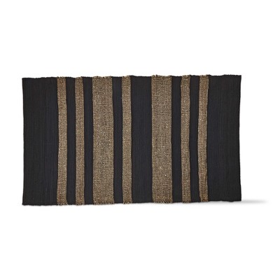TAG Tai Stripe Seagrass 4'X6' Indoor Rug Black Multi