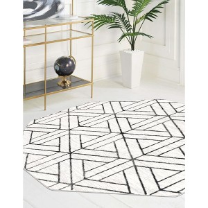 Unique Loom Matrix Trellis Collection Area Rug - Motif - 1 of 4