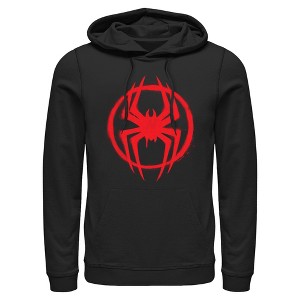 Mens Marvel: Spider-Man: Across the Spider-Verse Graffiti Red Logo Lightweight Hoodie - 1 of 4
