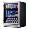 Yeego 24 Inch Wide 140-Cans Beverage Cooler, Soda Beer Drink Built-in Refrigerator - 3 of 4