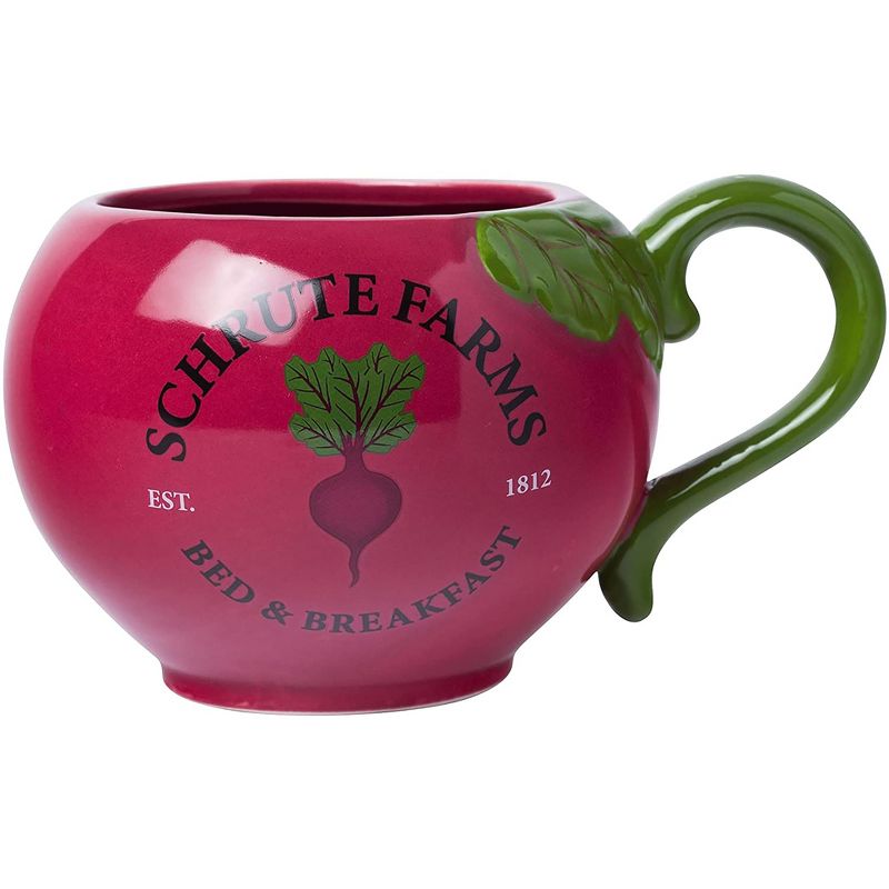 Silver Buffalo The Office Schrute Farms Beet 3D Sculpted Ceramic Mug | Holds 20 Ounces, 1 of 3