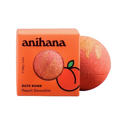 anihana Bath Bomb - Peach Smoothie - 6.35oz