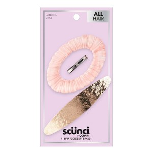 scünci Barrette Hair Clips - 2ct - 1 of 4