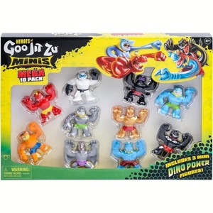 Heroes of Goo Jit Zu Minis Mega 10 Pack – 2.5" Stretchy, Squishy Action Figures with 3 Dino Power Minis – Blazagon, Thrash, Tygro, Scorpius, and More! - 1 of 4