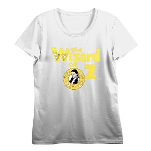 Wizard Of Oz Dorothy Vintage Logo Women's Crew Neck Short Sleeve Crop Tee - 1 of 2
