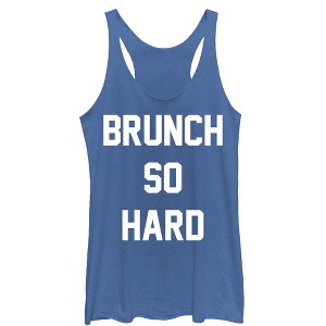 Women's CHIN UP Brunch So Hard Racerback Tank Top - 1 of 3
