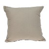 HomeRoots 18" Beige and Blue Diamond Cotton Throw Pillow With Embroidery - 4 of 4