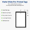 Avery Printable Rectangle Tags, Black and White Polka Dots, 2" x 3", Matte White Rectangle Tags, Laser/Inkjet, 80ct, Great for Product Tags - 2 of 4