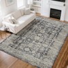 Area Rug Washable Rugs Vintage Floral Low Pile Area Rugs Non-Slip Backing Carpet for Bedroom - 2 of 4