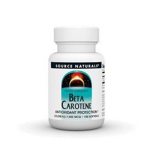 Beta Carotene 25,000 IU by Source Naturals, Inc.  -  100 Softgel - 1 of 3