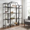 80.5" 3pc Aimee Narrow Etagere Set Oil Rubbed Bronze - Crosley: Tempered Glass Display, Steel Frame, Fixed Shelves - image 4 of 4